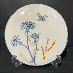 Papart Ceramic Blue Butterfly Trivet Hot Plate.  Hand-painted in Turkey. 8.25”